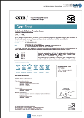 Certificat QB